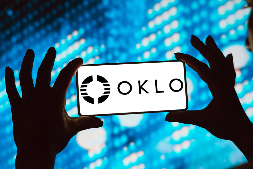 May 13, 2024, Brazil. In this photo illustration, the AltC Acquisition Corp. (Oklo Inc) logo is displayed on a smartphone screen