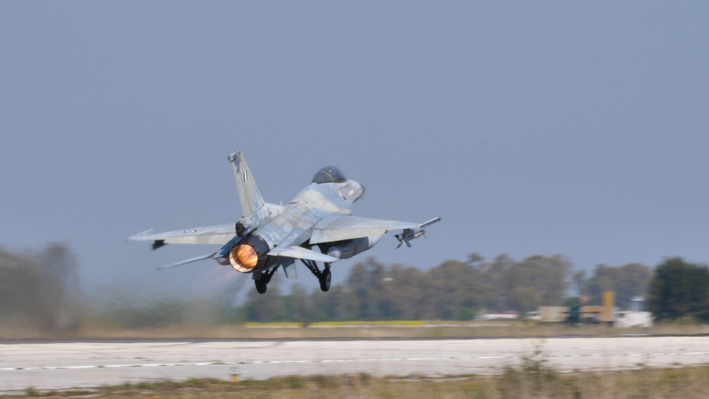 General Dynamics F-16 C Fighting Falcon of Hellenic Air Force HAF — Stock Editorial Photography