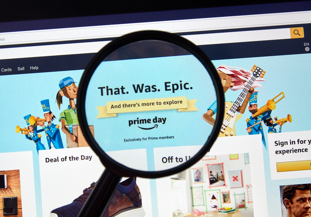 Amazon prime day that was epic page - Stock Editorial Photography