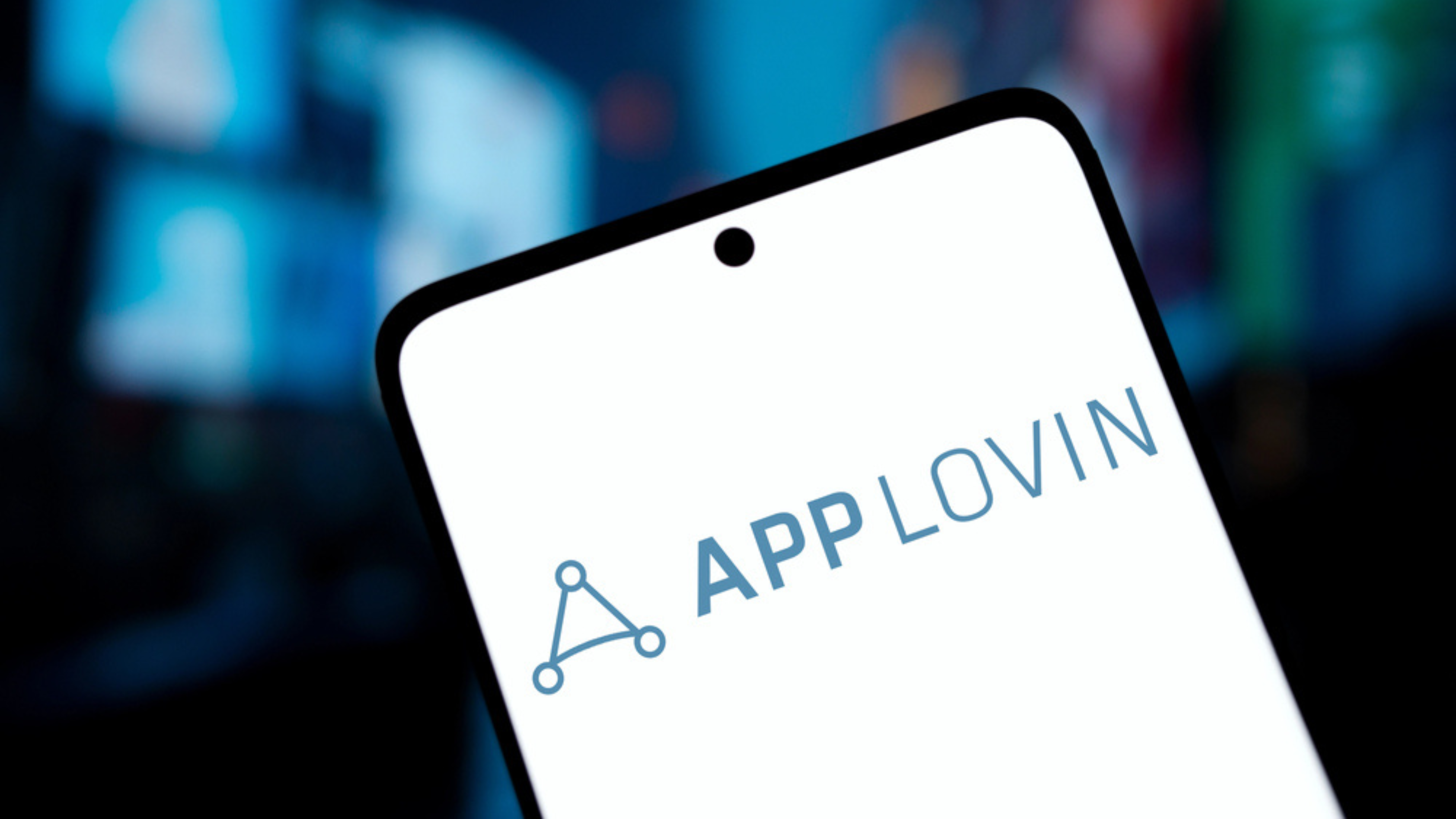 Dhaka, Bangladesh- 19 Dec 2024: App lovin logo is displayed on smartphone. AppLovin Corporation is an American mobile technology company.