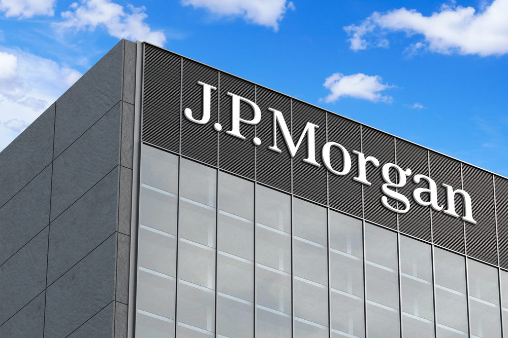 JP Morgan Building sign 
