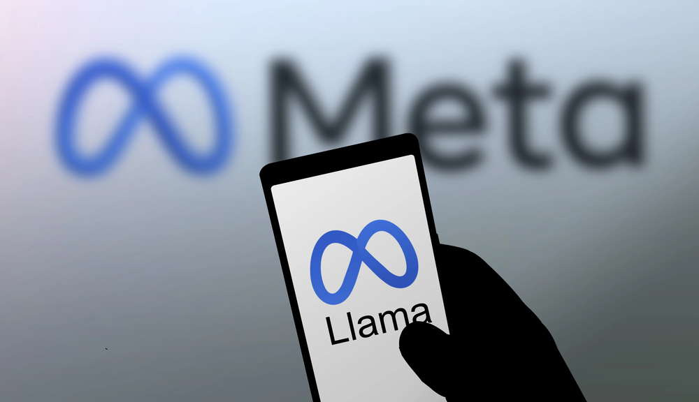Meta logo on smartphone