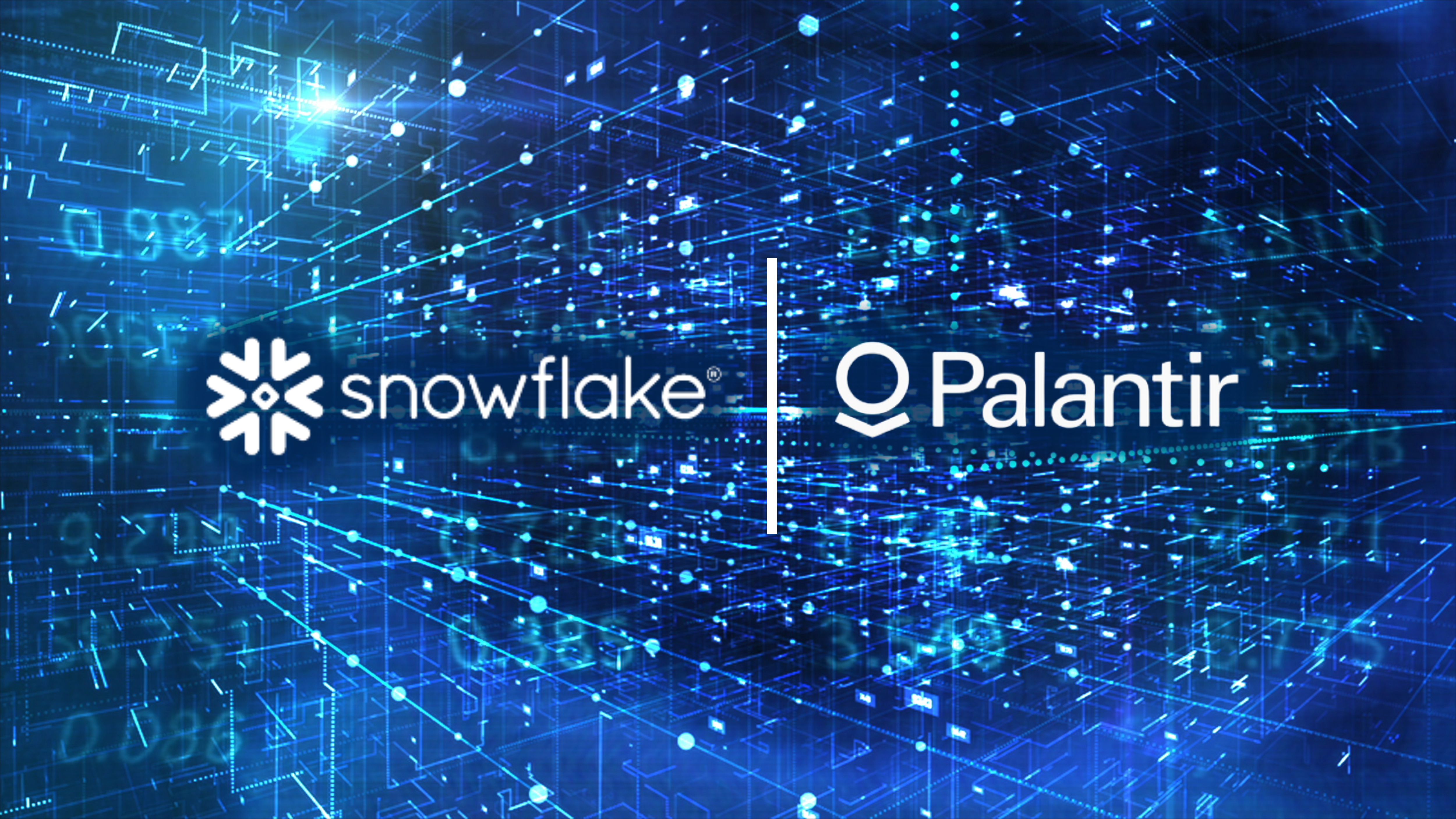Palantir - Snowflake partnership data image concept