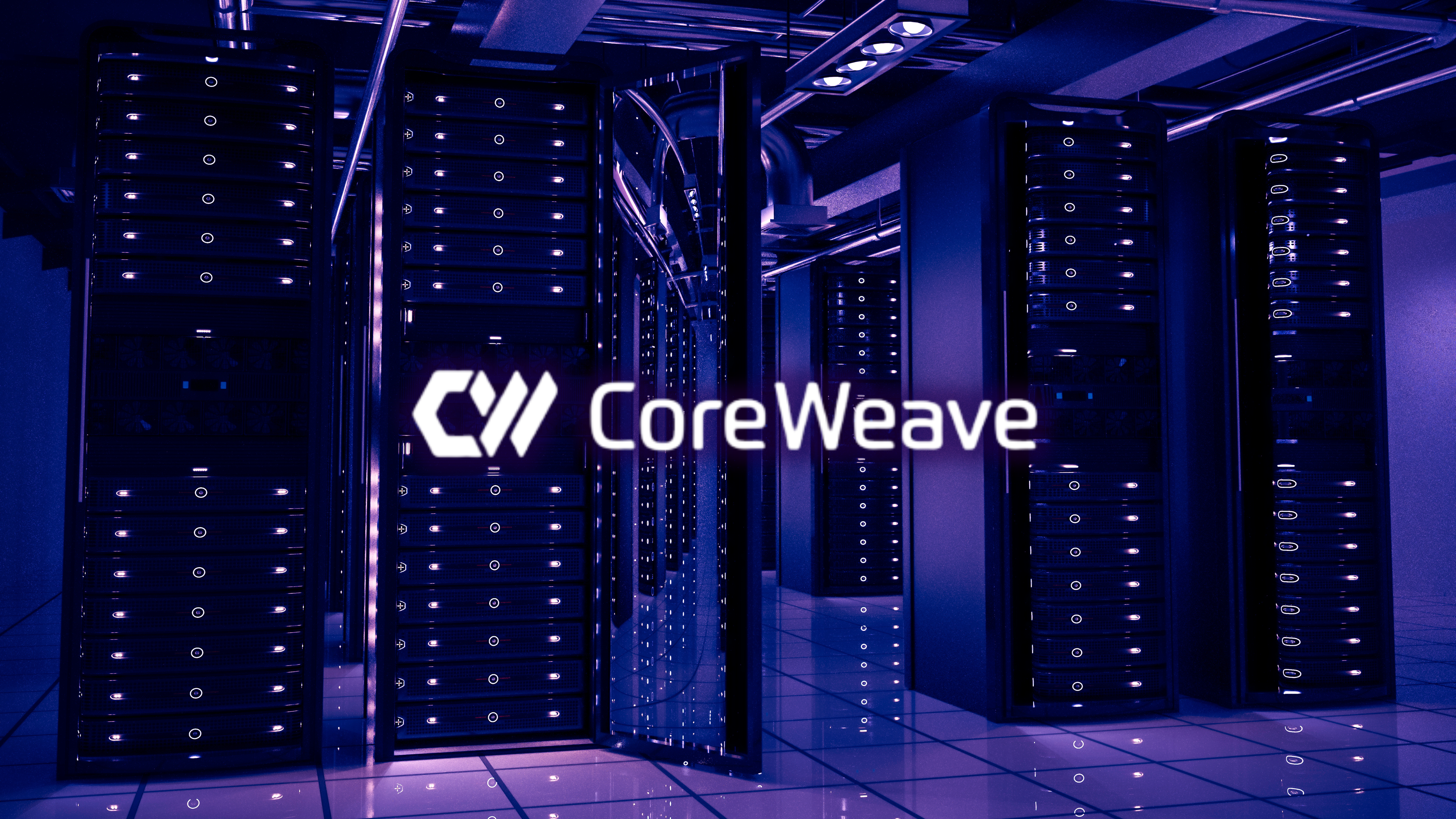 CoreWeave data center purple