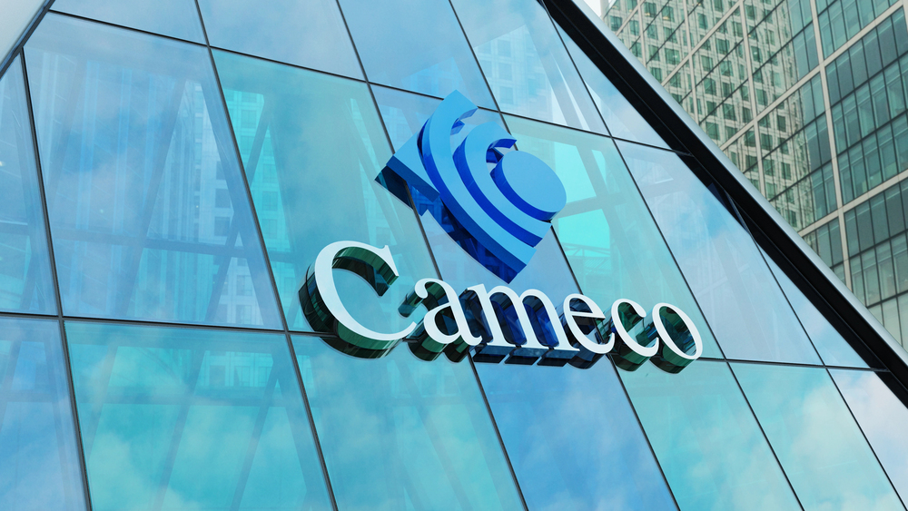 Cameco logo on glass building 
