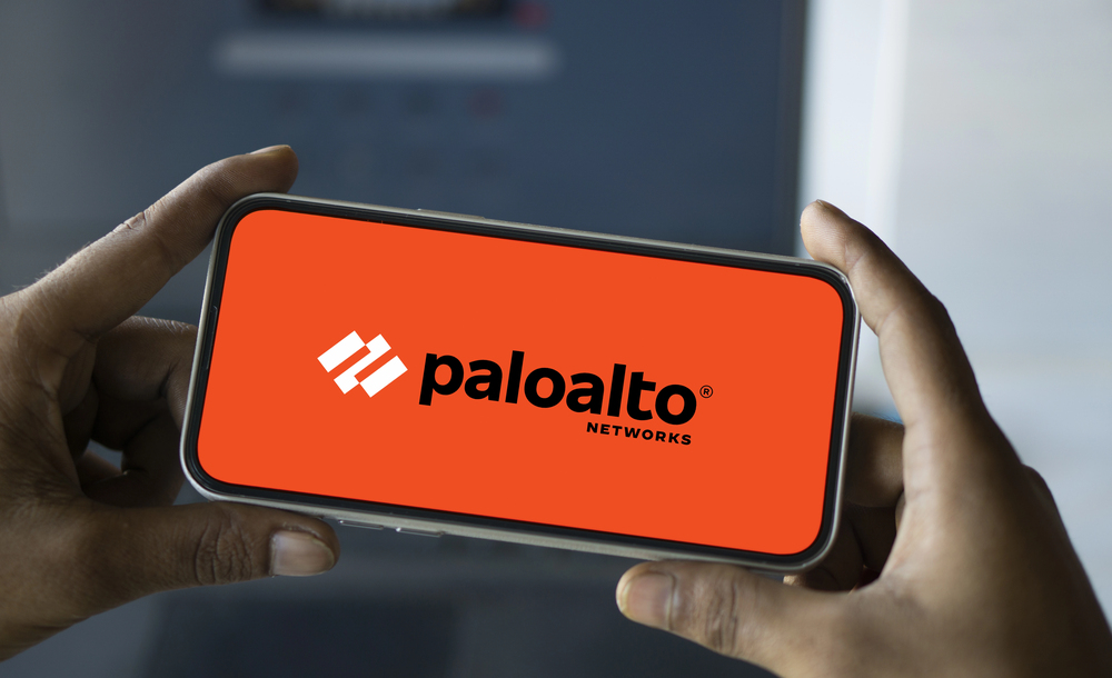 Palo Alto Networks logo displayed on smartphone.
