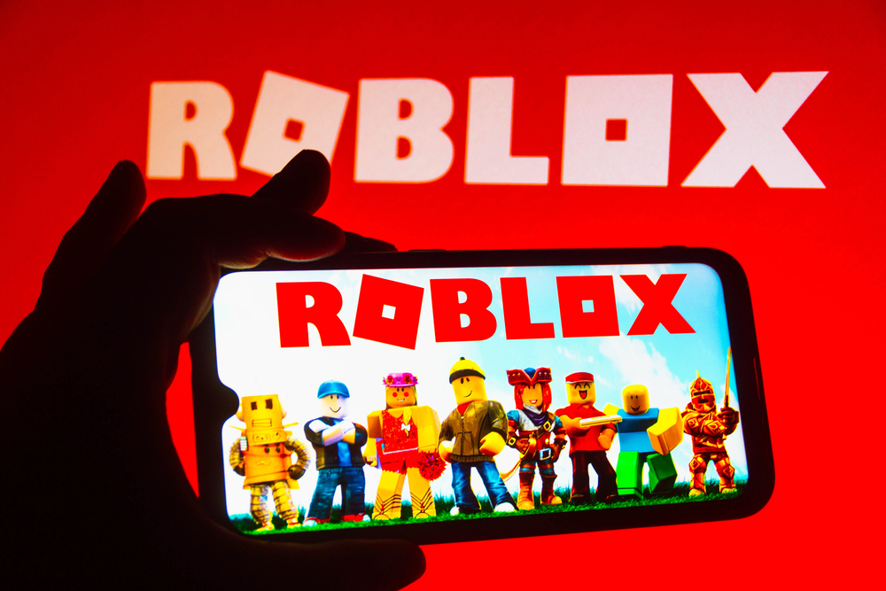 Roblox app on cellphone.