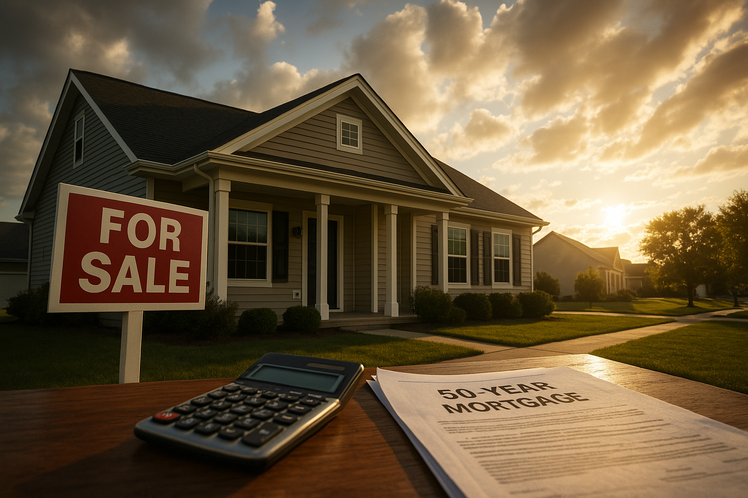 A suburban home with a 
