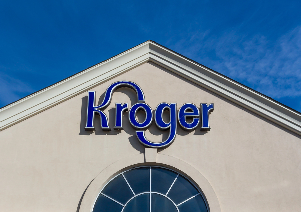 Kroger grocery storefront.