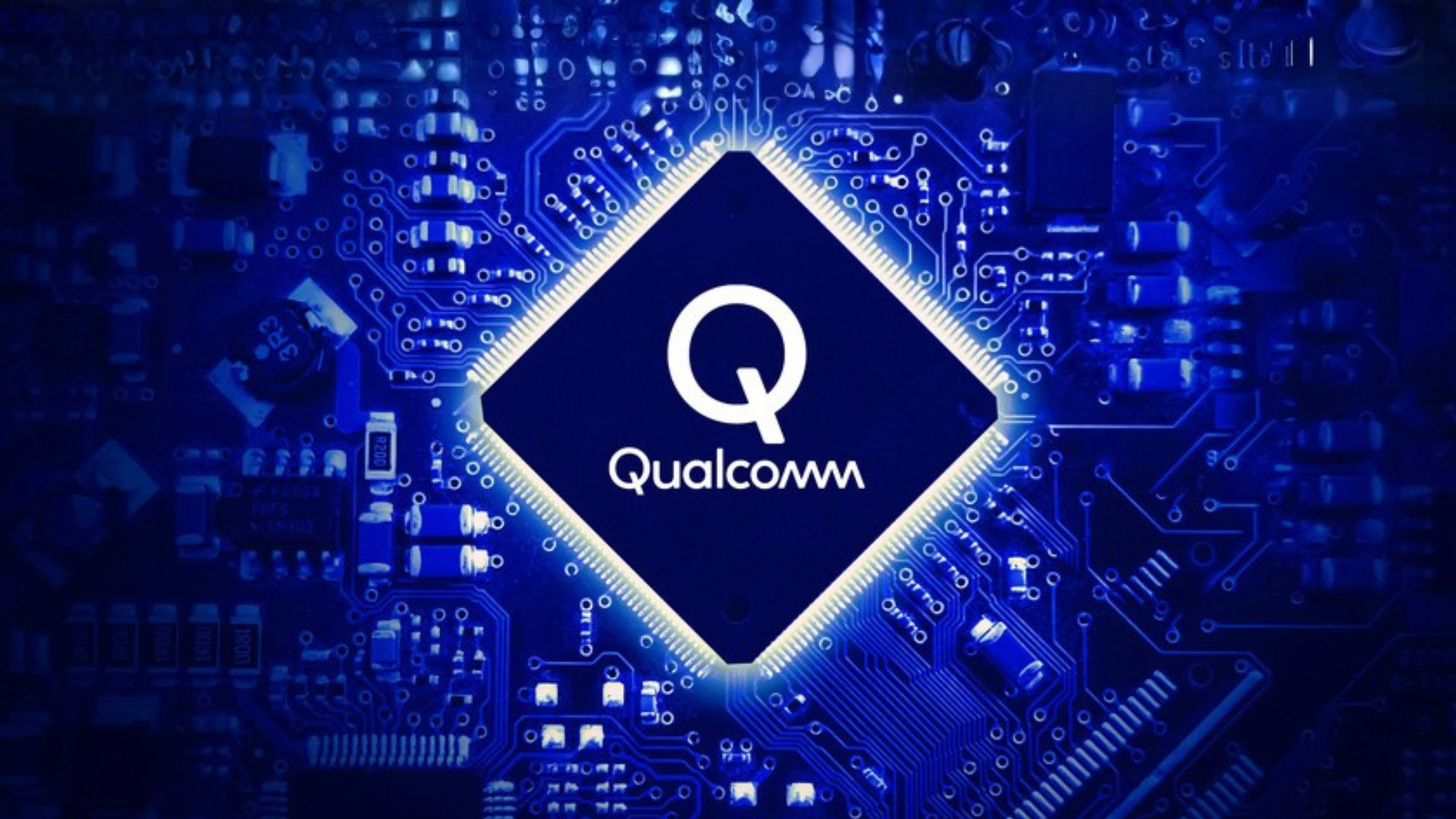 Qualcomm logo on semiconductor chip highlights stock near 2021 levels amid rally, strong fundamentals and analyst outlook.