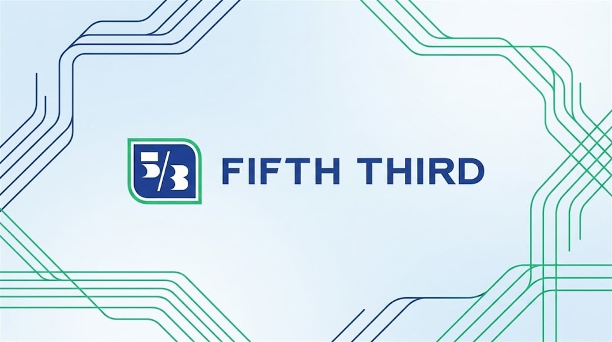 Fifth Third Bancorp logo displayed on a light blue branded graphic background.