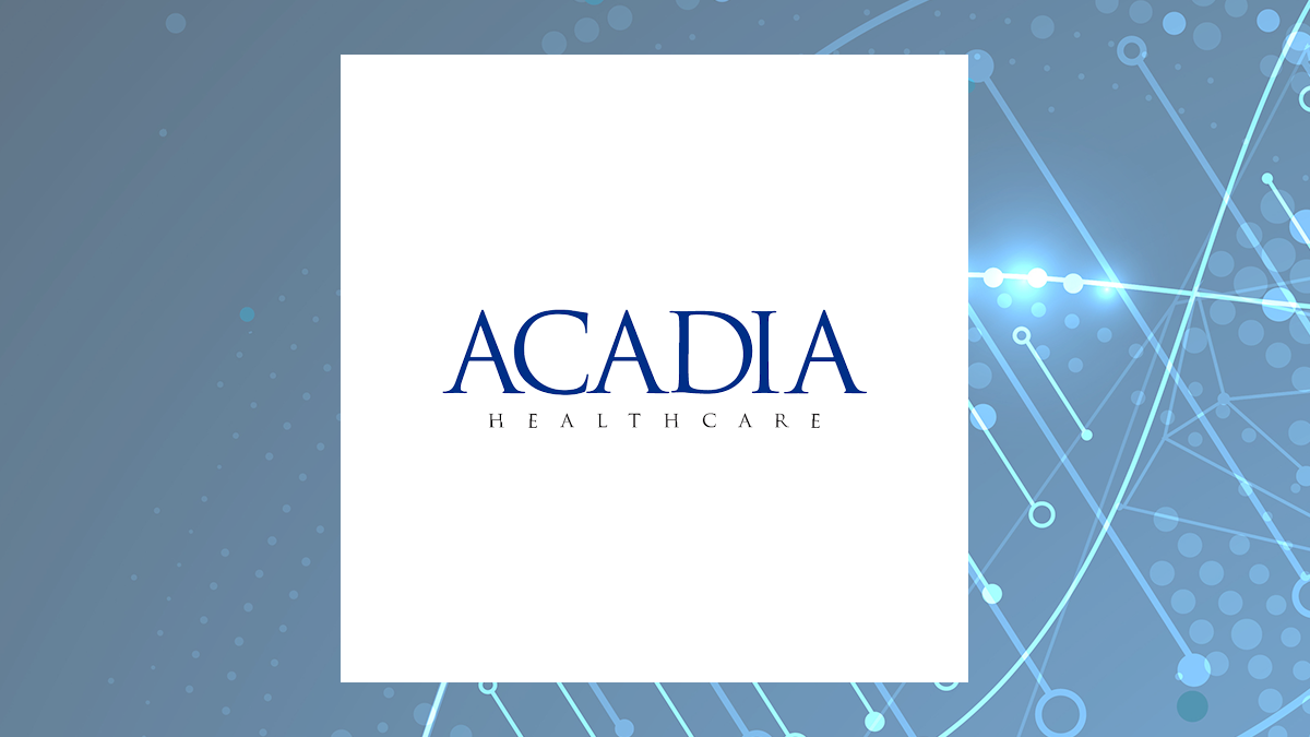 Acadia Healthcare logo with Medical background