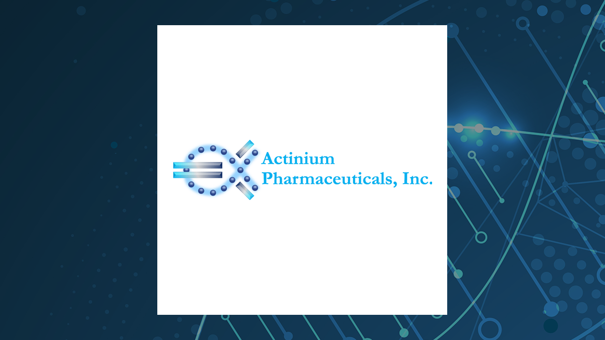 Actinium Pharmaceuticals logo with Medical background