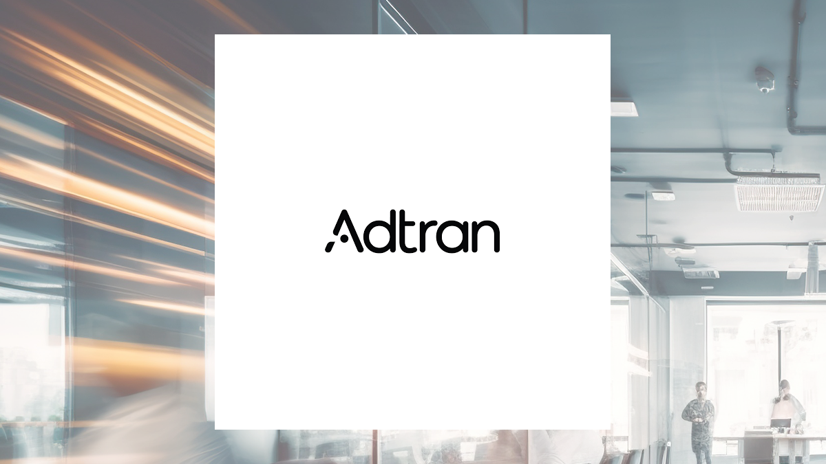 ADTRAN logo with Business Services background