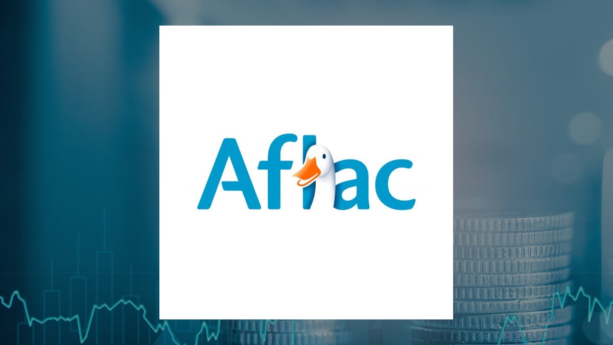 Aflac logo with Finance background