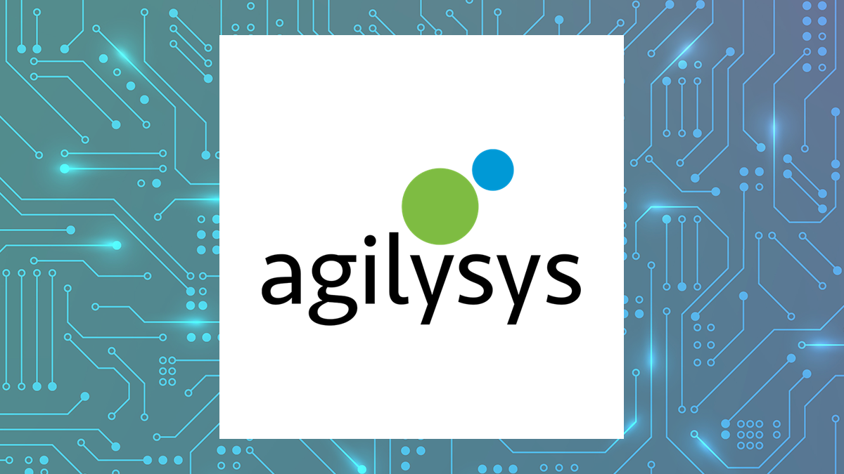 Agilysys logo with Computer and Technology background