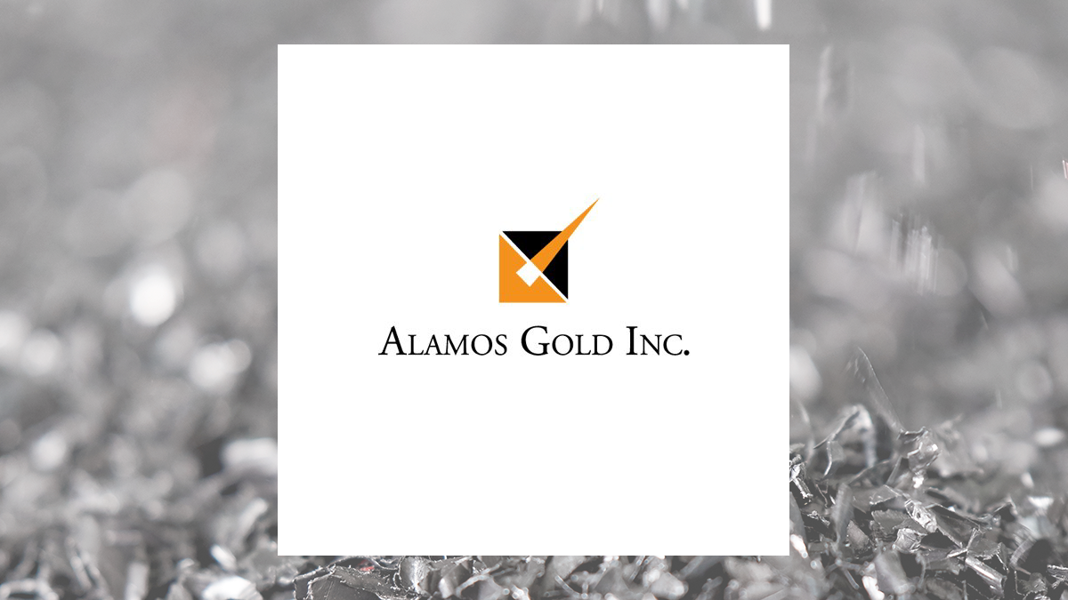 Alamos Gold logo with Basic Materials background