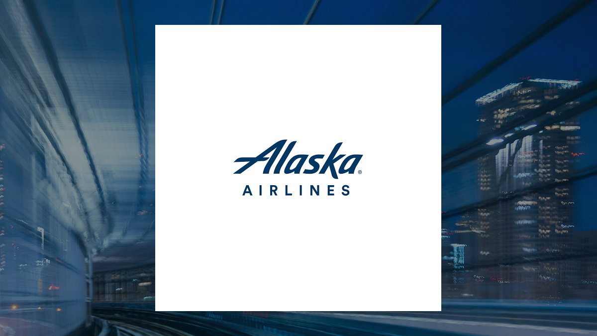 Alaska Air Group logo with Transportation background