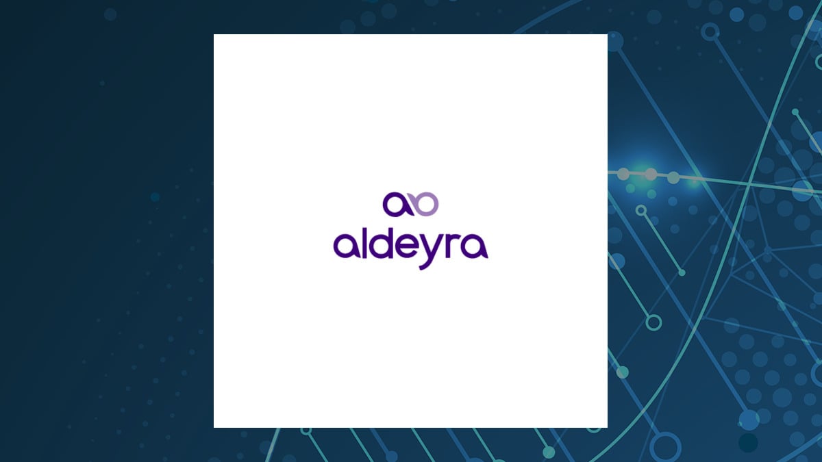 Aldeyra Therapeutics logo with Medical background