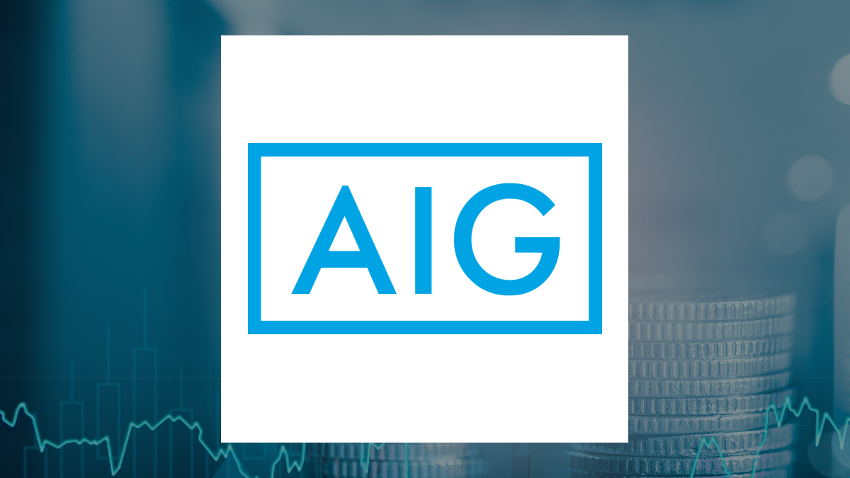 American International Group logo with Finance background