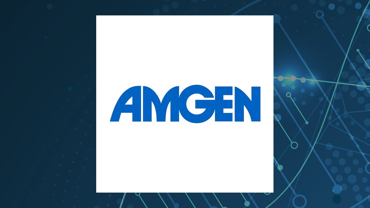 Amgen logo with Medical background