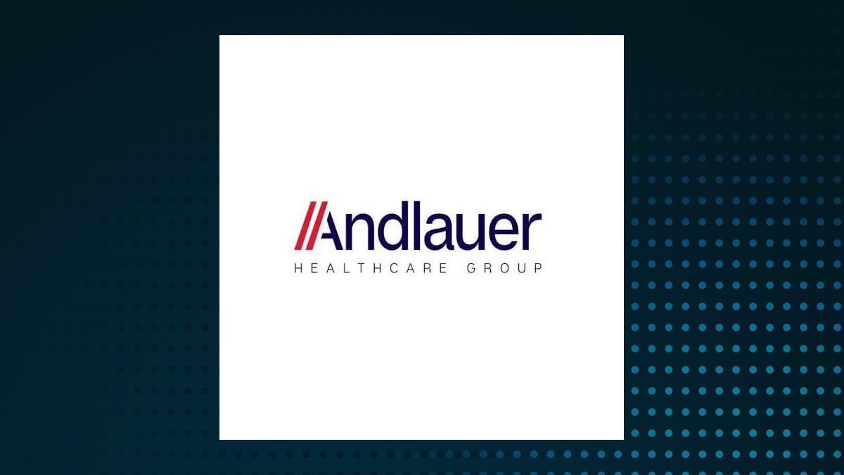 Andlauer Healthcare Group logo with Industrials background
