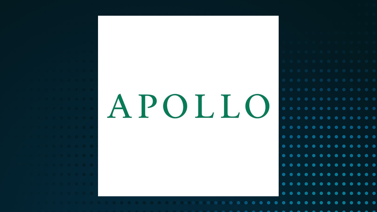 Apollo Global Management logo with Finance background
