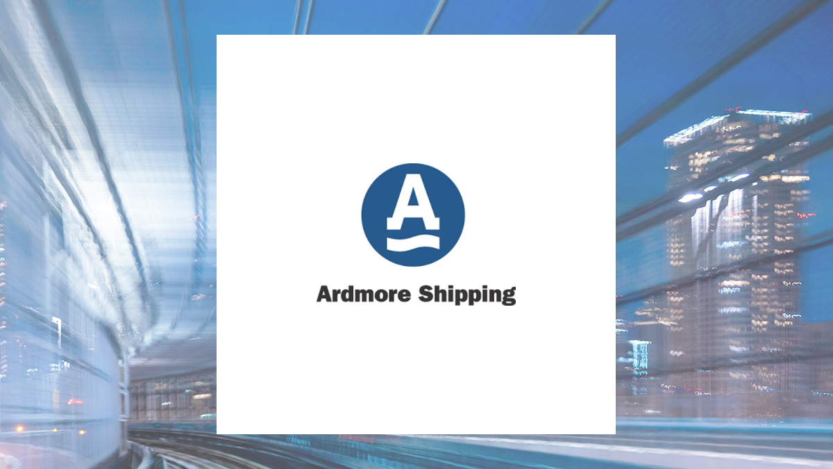Ardmore Shipping logo with Industrials background