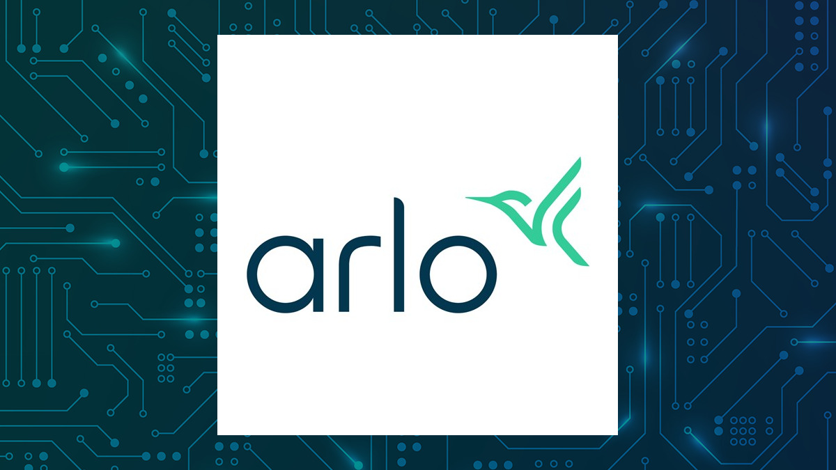 Arlo Technologies logo with Computer and Technology background