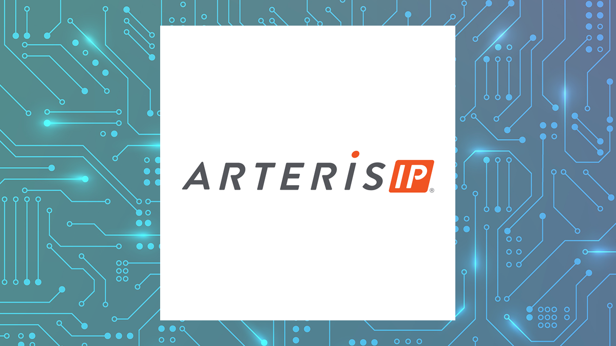 Arteris logo with Computer and Technology background