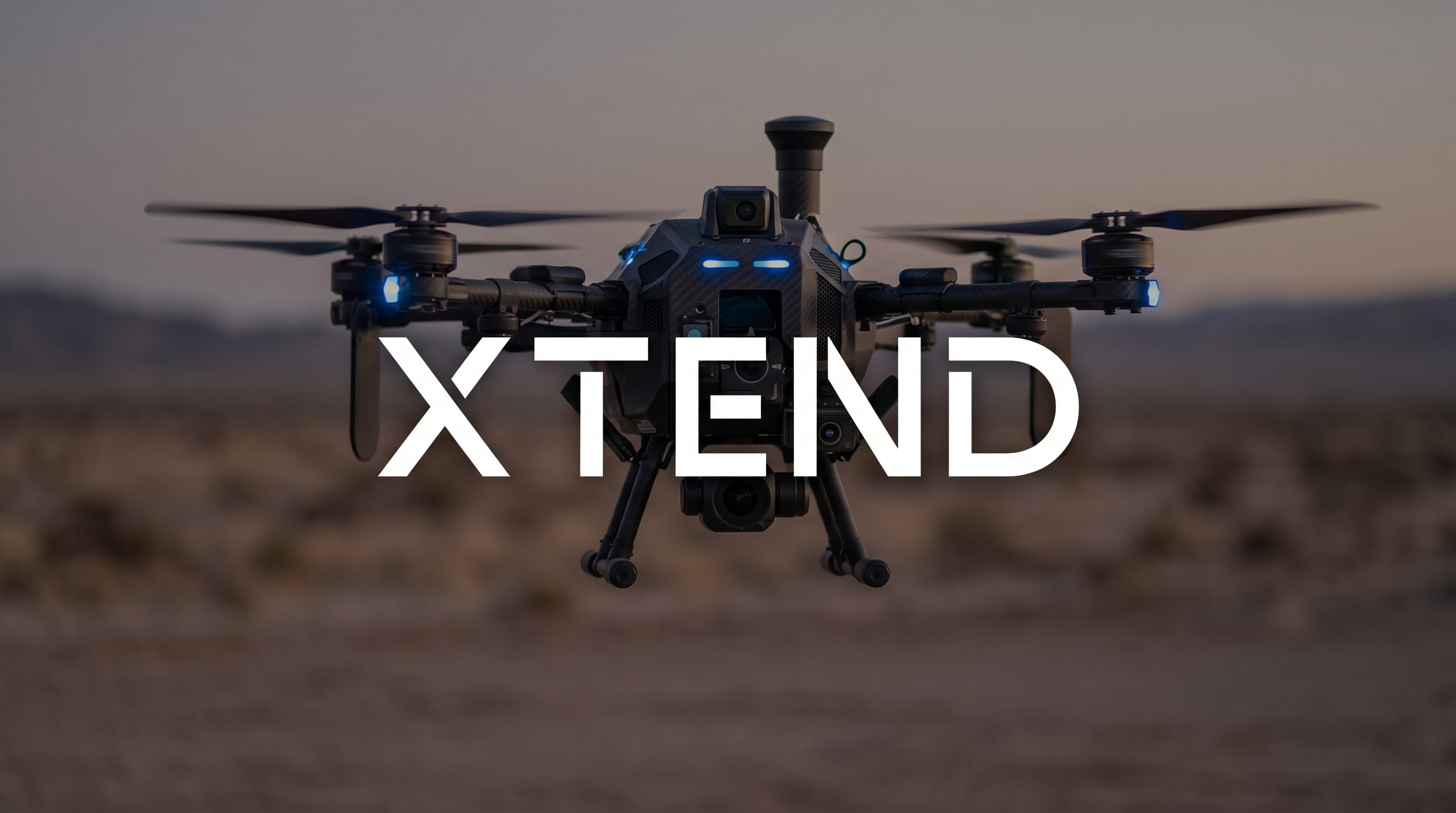 XTEND tactical drone and its logo.