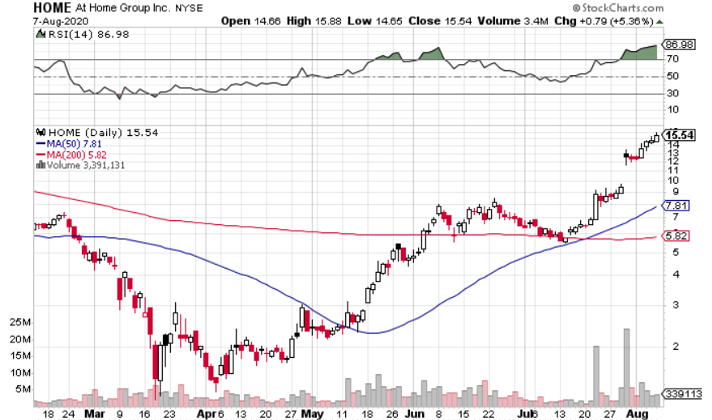 At Home Group (NYSE: HOME) Rollercoaster Revenue But Looks Like a Good Bet