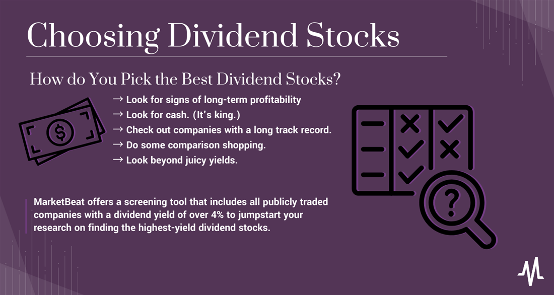 how to pick the best dividend stocks
