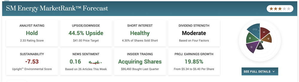 SM Energy Stock price forecast 