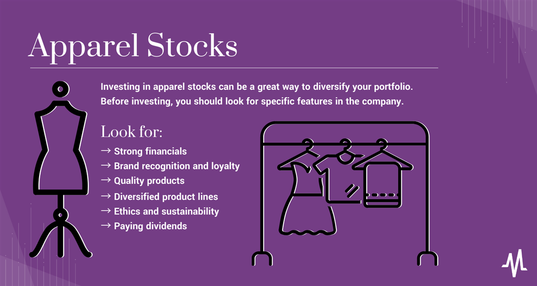 How to invest in apparel stocks infographic 