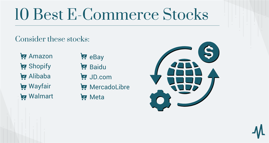 Infographic about e-commerce stocks