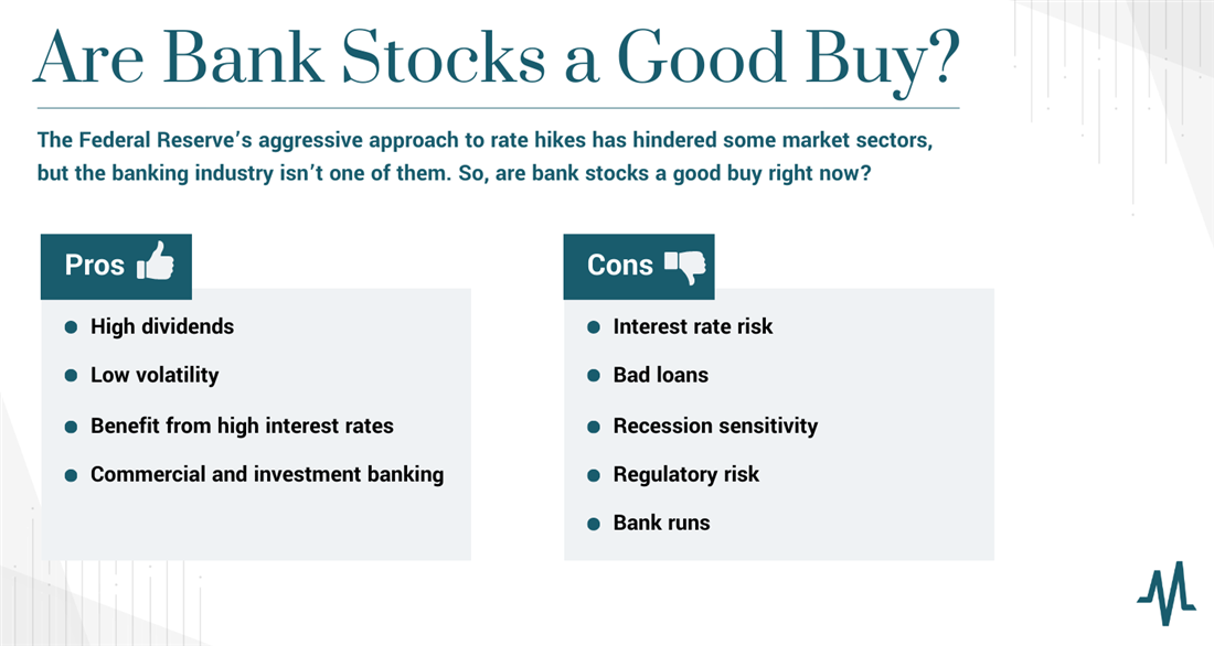 Are bank stocks a good buy infographic