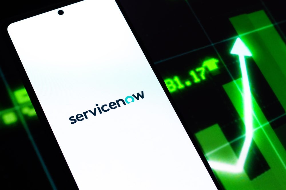 Servicenow stock price chart forecast 