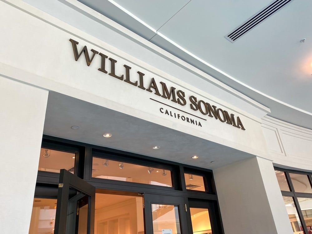 Williams Sonoma retail store stock price 