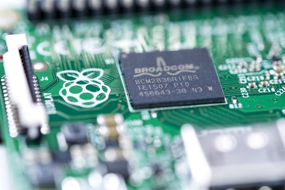 Raspberry Pi image of Broadcom products; learn more about Broadcom stock on MarketBeat