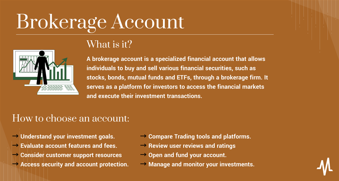 How to choose a brokerage account infographic