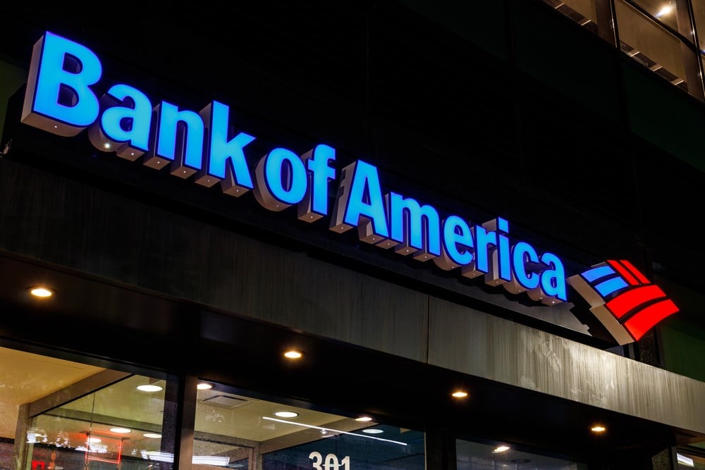 Bank of America stock chart 