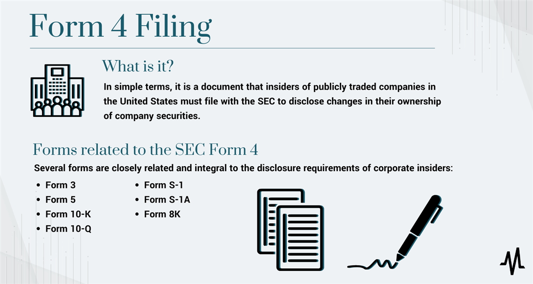 Form 4 filings infographic on MarketBeat