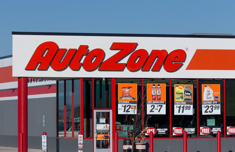 Autozone stock price storefront 