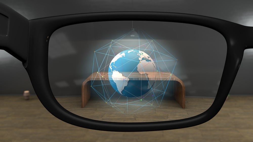 AR Glasses Earth Global Network Connections