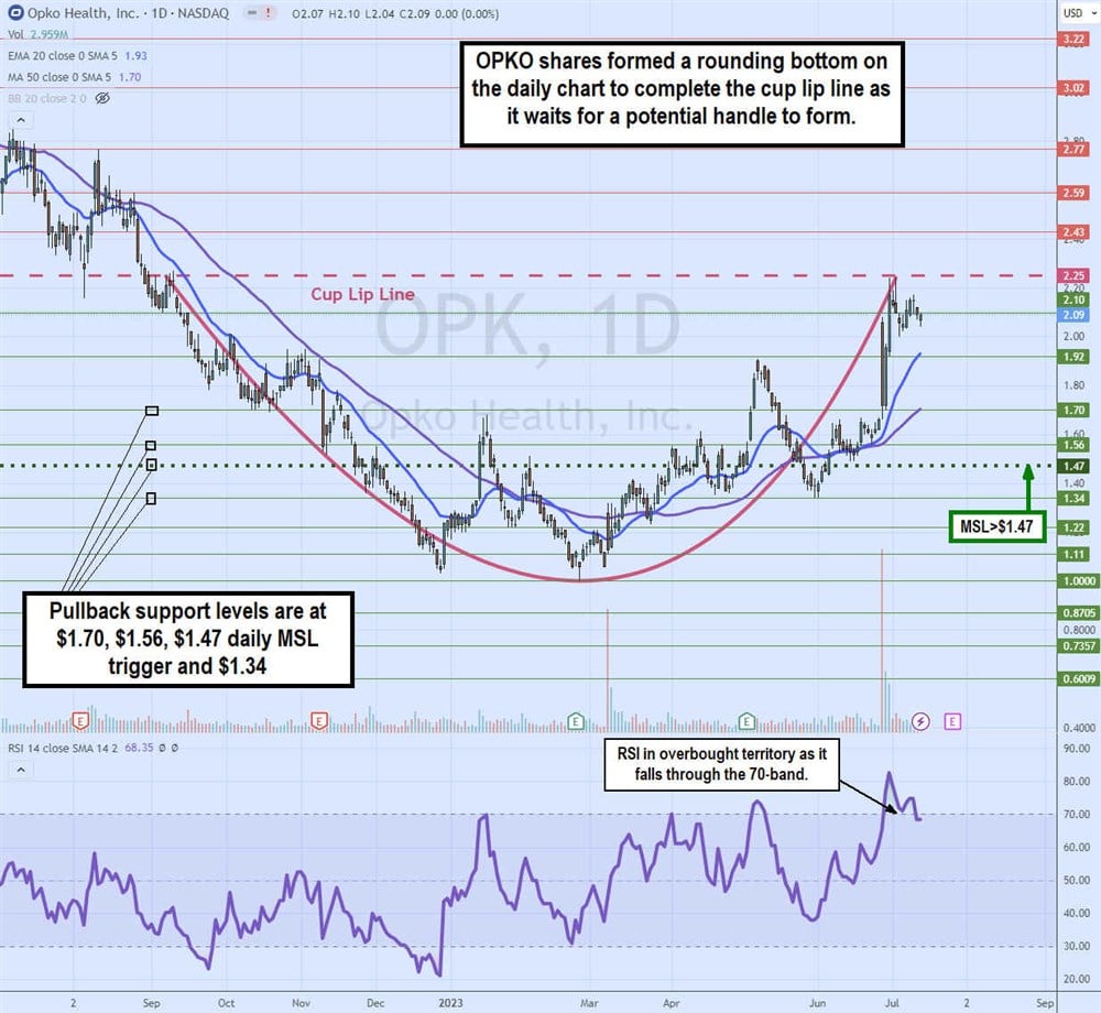 Opko Health stock chart 