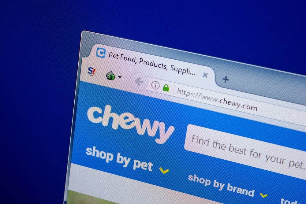 Chewy stock price 