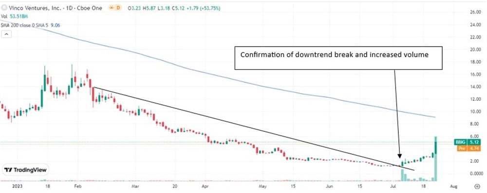 Vinco Stock price 