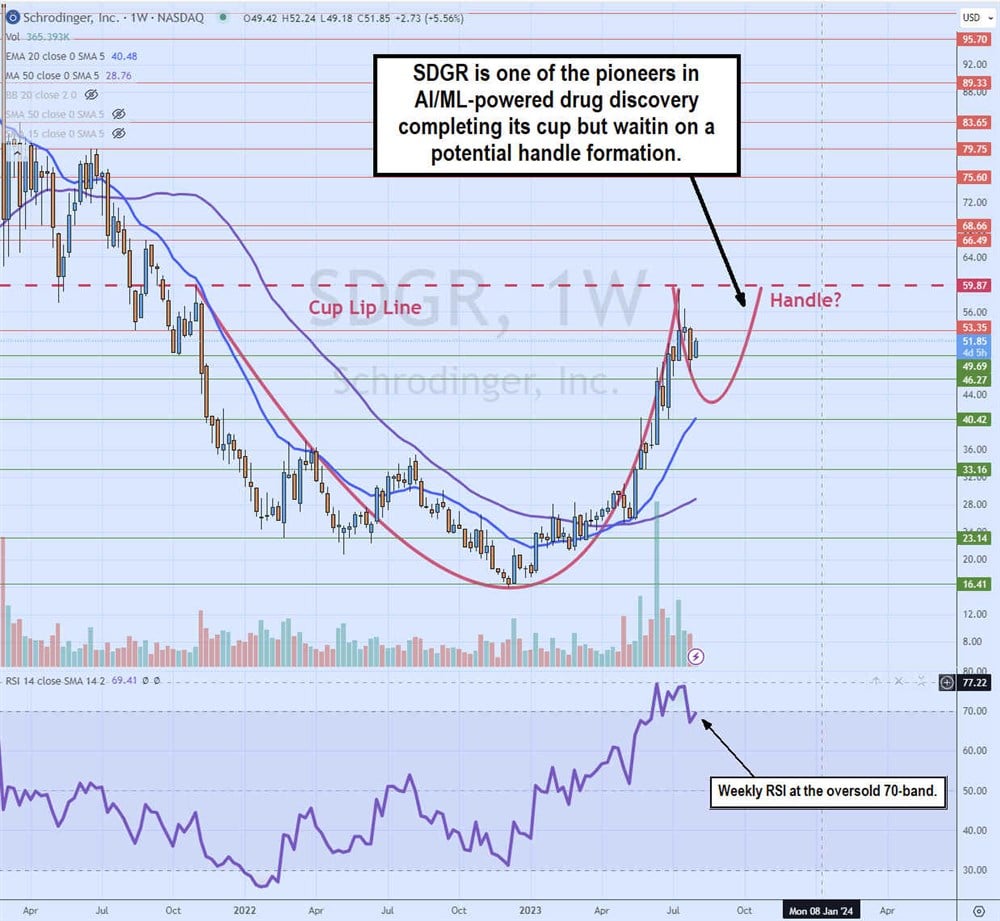 Schrodinger stock chart 