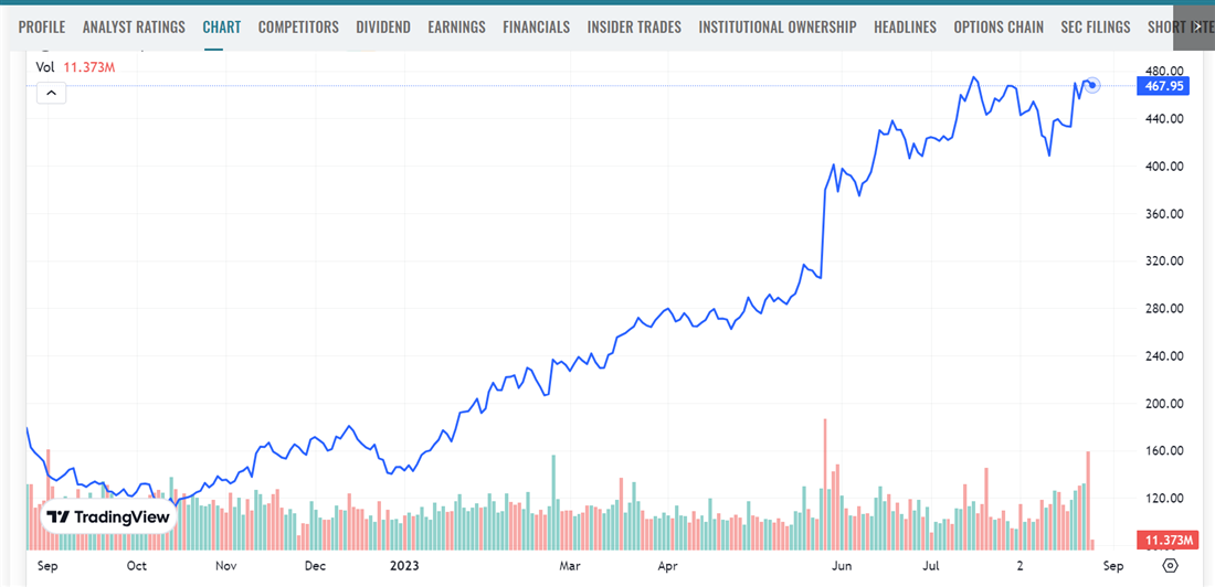 NVIDIA stock overview